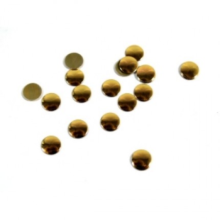 Blaszki termoprzylepne kółka złoto miedziane 6mm hfm-02/k