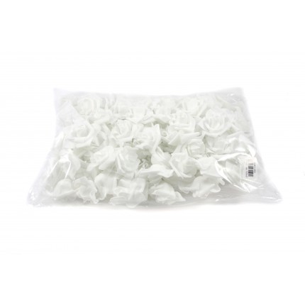 Kwiaty piankowe białe KMO-063 100szt.