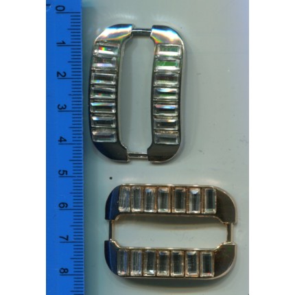 Element ozdobny metalowy złoty przekładka ze sztrasami KL-062