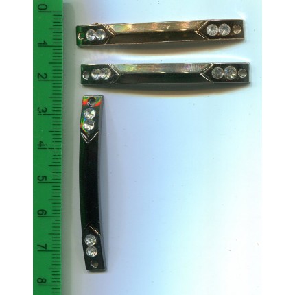 Element ozdobny metalowy łuk łącznik ze sztrassami KL-160