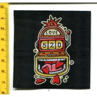 Naszywka haft łatka łata młodzieżowa żakard APL-755 10szt.