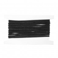Tasiemka aksamitka elastyczna guma czarna 6mm