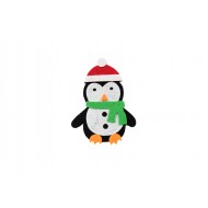Filcowy pingwinek dekoracja świąteczna LD-080 1szt.