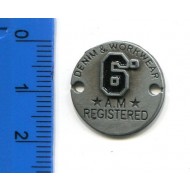 Emblemat odzieżowy blaszka metalowa KL-076 w. 15 1szt.