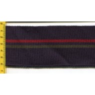 Ściągacz elastyczny swetrowy z dzianiny granatowy z kolorowymi paskami SE-22 5,5-6cm