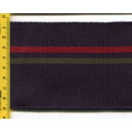 Ściągacz elastyczny swetrowy z dzianiny granatowy z kolorowymi paskami SE-22 8-8,5cm