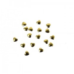 Blaszki termoprzylepne serduszka złote 5mm hfm-02/g