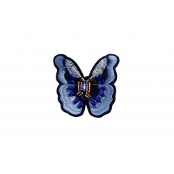 Naszywka aplikacja niebieski haft motyl  APL-654
