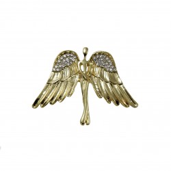 Broszka ozdobna metalowa złoty anioł ZB-193 1szt.