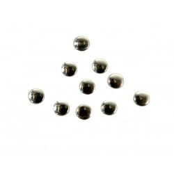 Blaszki termoprzylepne kółka HFM-02/G 6mm srebrny matowy