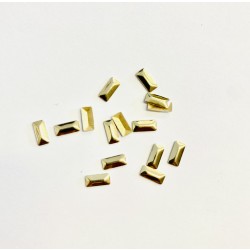 Blaszki termoprzylepne prostokąt złoty 7mm x 3mm HFM-01/G