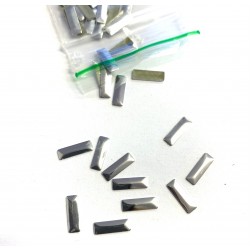 Blaszki termoprzylepne prostokąty HFM-02/G 3mm x 10mm srebrny 