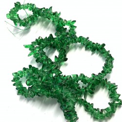 Kamień naturalny sieczka jadeit transparentny zielony SK-02/6mm