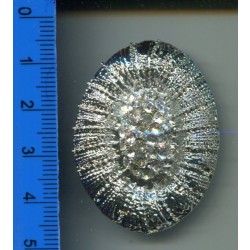 Przelotka metalowa ozdoba z kamieniami KL-018 w. 3