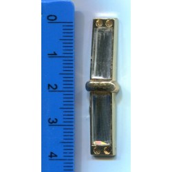 Łącznik metalowa ozdoba ze strassami KL-031 w. 10 25szt.
