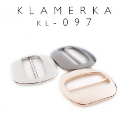 Klamerka metalowa owalna kolory KL-097 